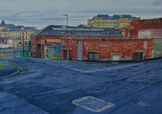 A Black cat in Bradford Street.